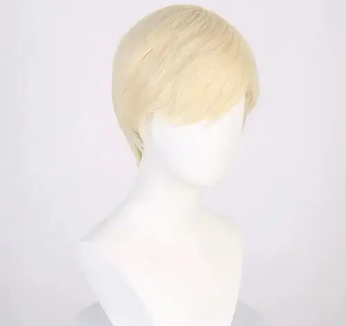 HOT Movie Ken Barbie Cosplay Wig Kyo Short Blonde Wigs for Ken Halloween Costume