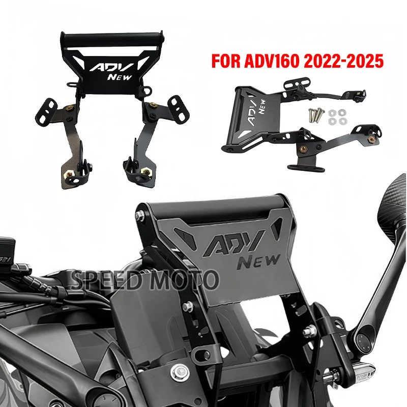 

Новый для Honda ADV160 ADV 160 ABS ADV-160 2022 2023 2024 2025 Мотоцикл 22 мм Телефон и GPS-навигация Адаптерный держатель Кронштейн
