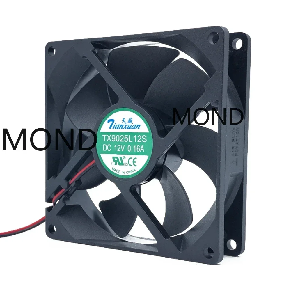 TX9025L12S TX9025L18S Tianxuan Cooling Fan Axial Flow CPU Cabinet Refrigerator Server Radiator Cooler 12V 0.16A 9CM 9025