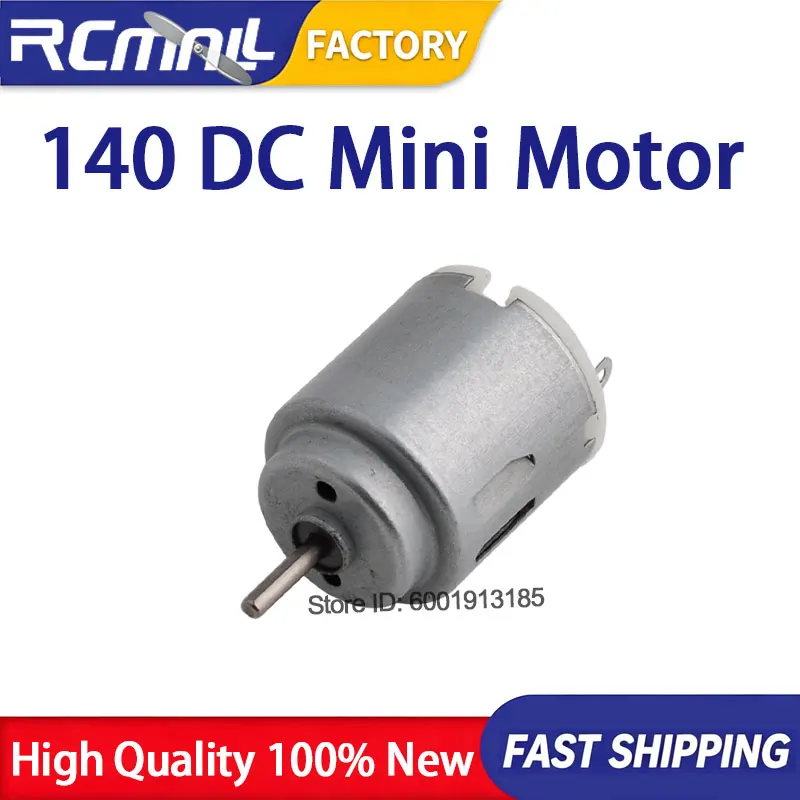 140 Round Electric Mini Motor 3V 6V 15000RPM High Speed DC Engine for Toy Ship Model RC Car PC Peripherals Accessory Tool Kit