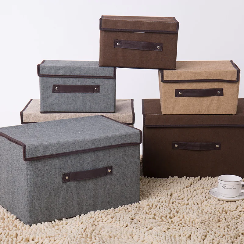 Household Non-Woven Fabric Foldable Clothing Storage and Organization Box, Dust-Proof Multi-Functional Storage Box