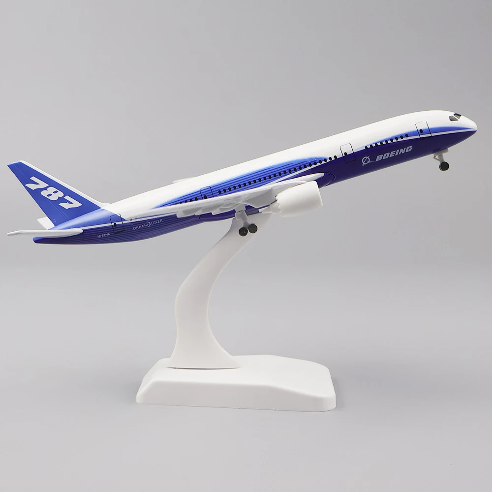 

Metal Aircraft Model 20cm 1:400 Original Type B787 Metal Replica Alloy Material With Landing Gear Wheels Ornament Birthday Gift