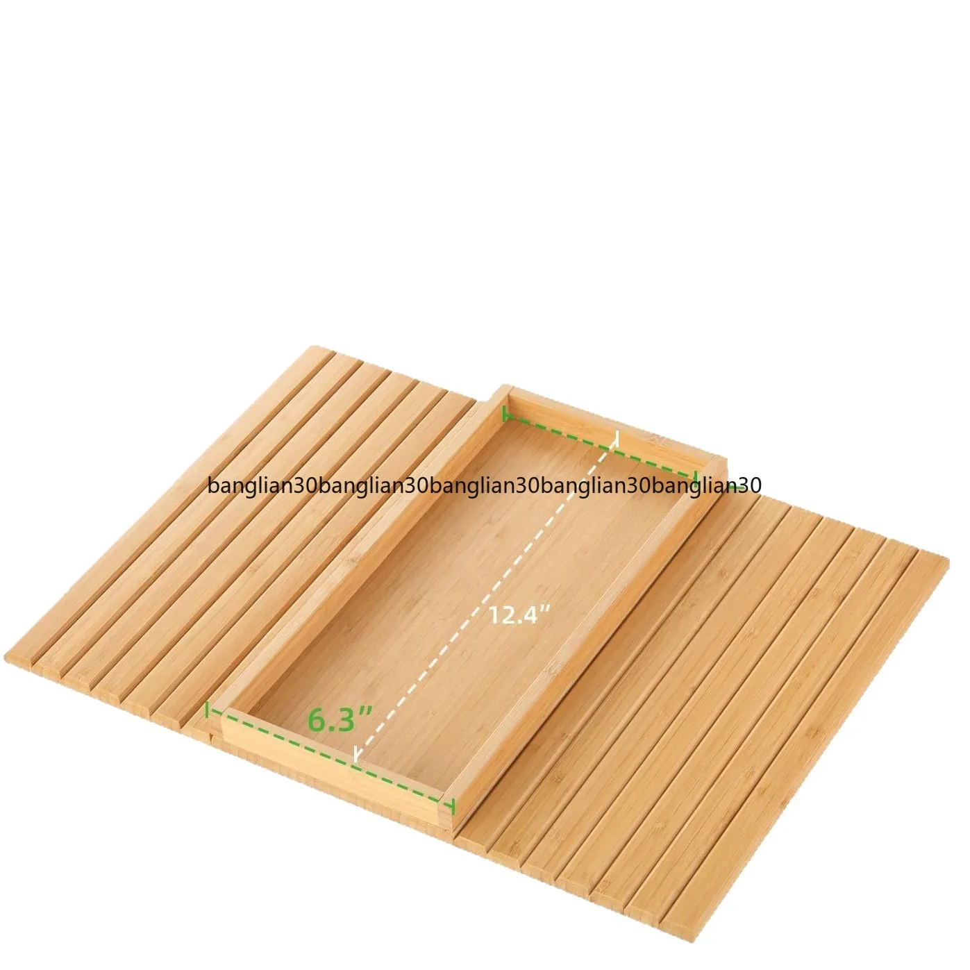 Solid Wood Sofa Armrest Tray Home Living Room Deli Coffee Lazy with Groove Side Sofa  Tray