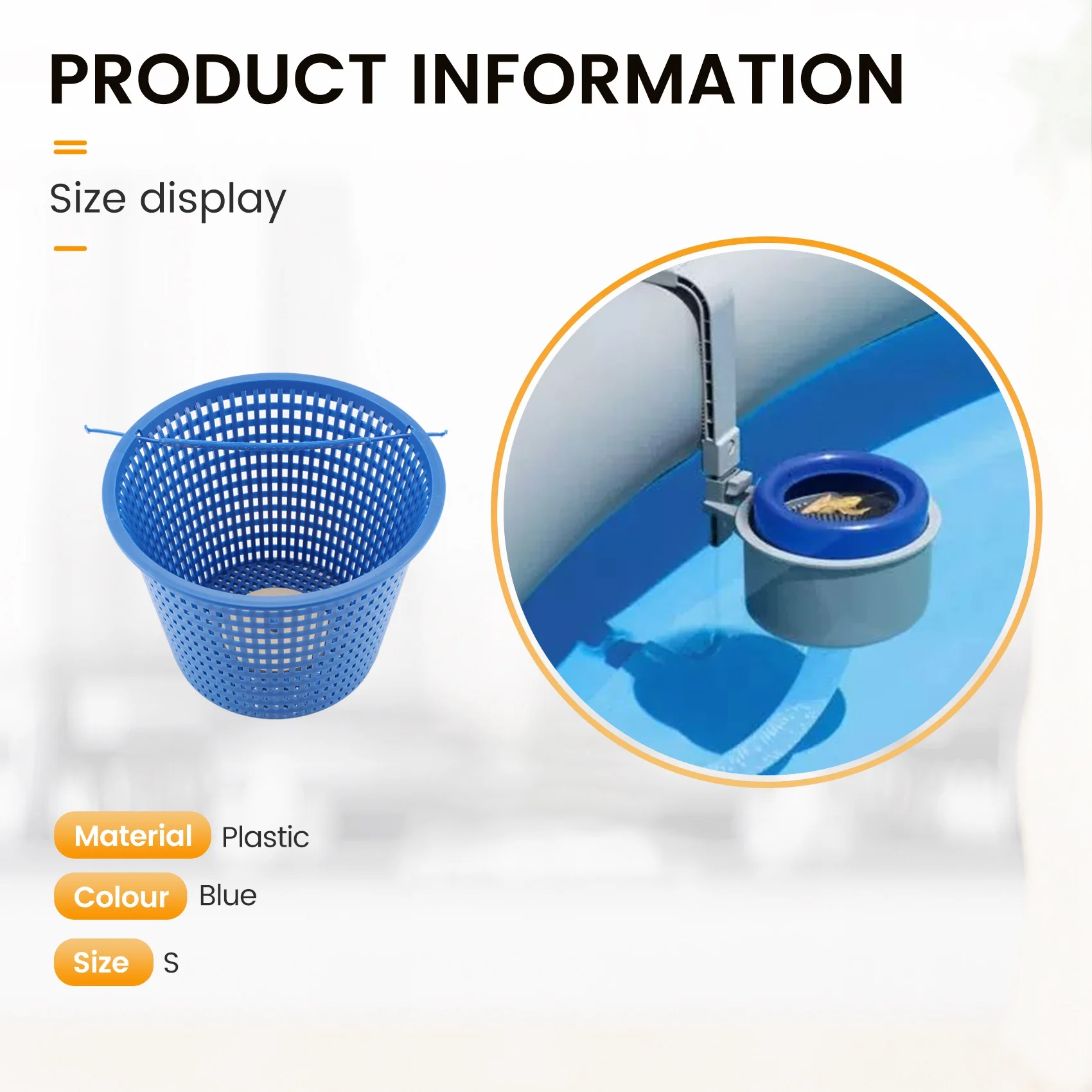 

Замена корзины скиммера для бассейна с утяжеленным дном и запираемым скиммером для чистки бассейна SP1070-B60B