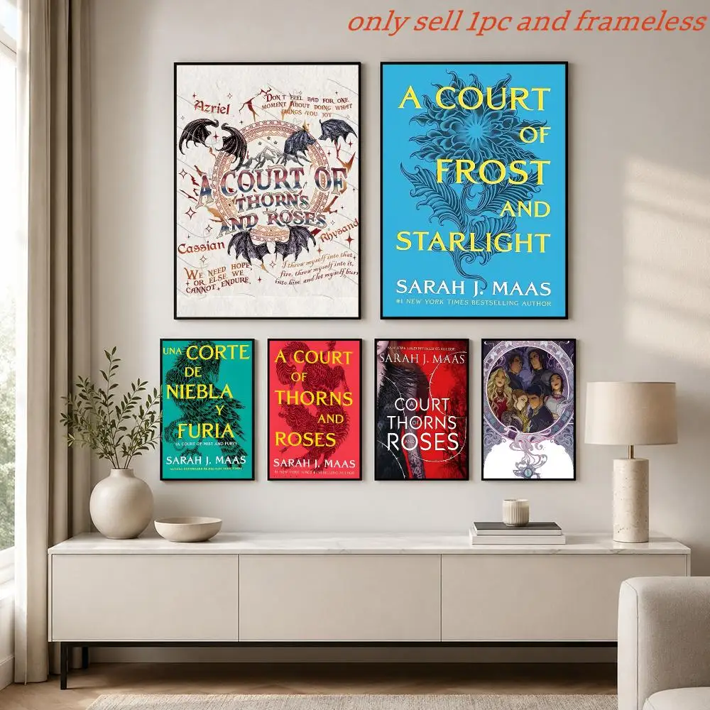 Fantasy Novel A-A Court of Thorns and Roses Poster Painting Prints Wall Art Picture Film Room Home Bar Cafe Decor Mural