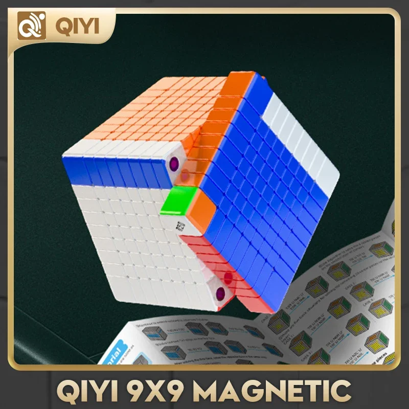 

[CubeFun] QiYi 9x9x9 Волшебный магнитный скоростной куб без наклеек Профессиональная головоломка Непоседа Детские подарки Игрушки