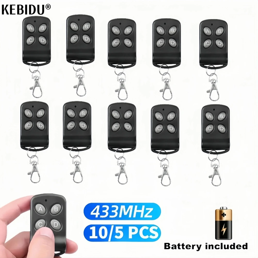 10/5PCS  433Mhz Duplicator Wireless Cloning Remote Control 4CH Electric Copy Controller RF Wireless Transmitter for Garage Door