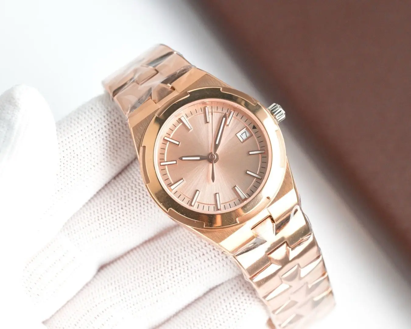 

Stainless Steel Mechanical Automatic Watch Glass Luminous Waterproof WristWatch