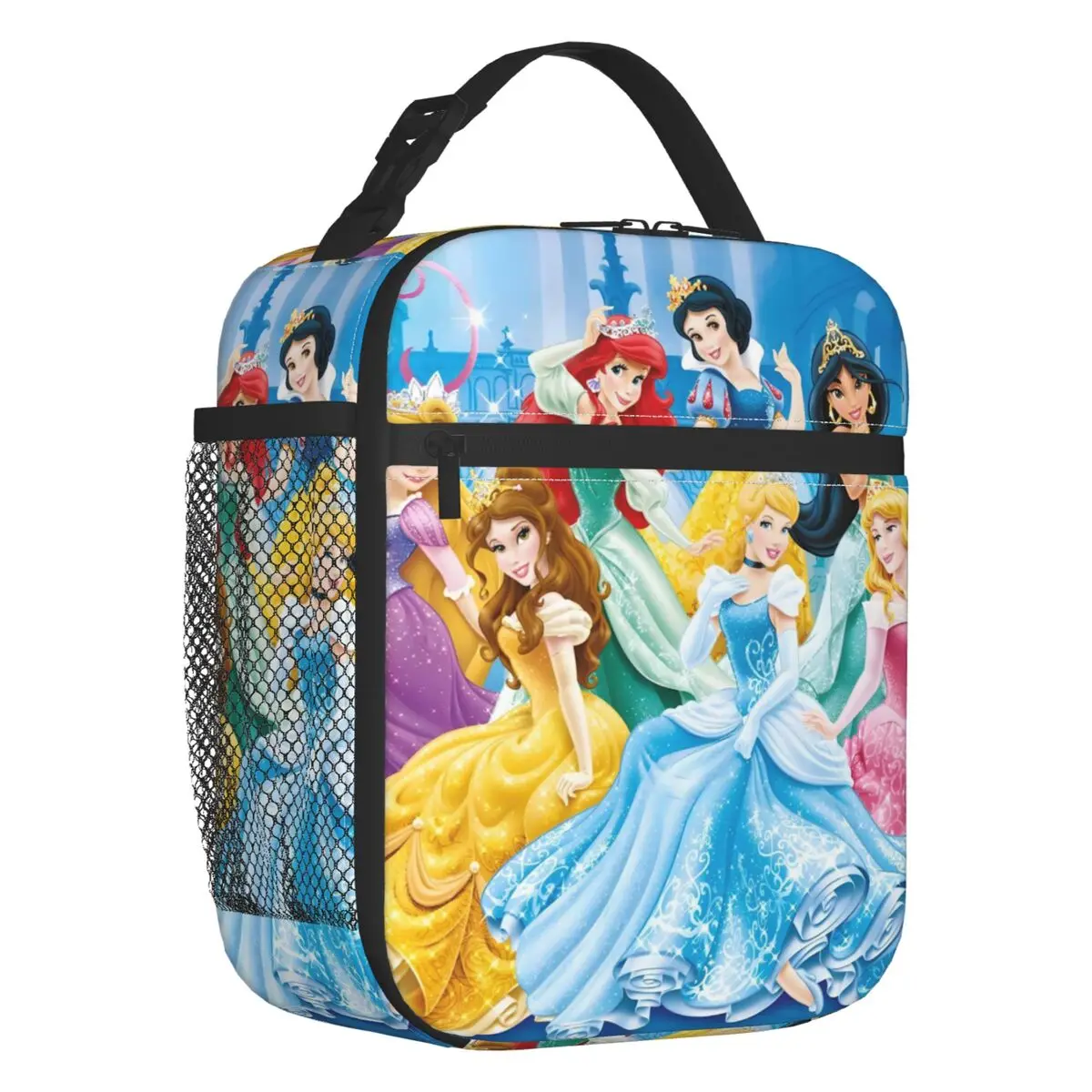 Princess Thermal Insulated Lunch Bags Cartoon Movie Kawaii Film Resuable