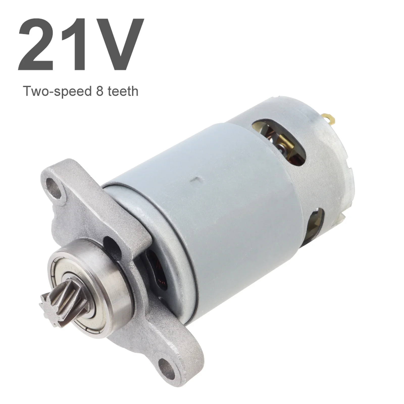 RS550 DC Motor 21V 8 Teeth Helical Gear High Power Reciprocating Saw Motor for Saber Saw / Handheld Cutting/Lithium Electric Saw