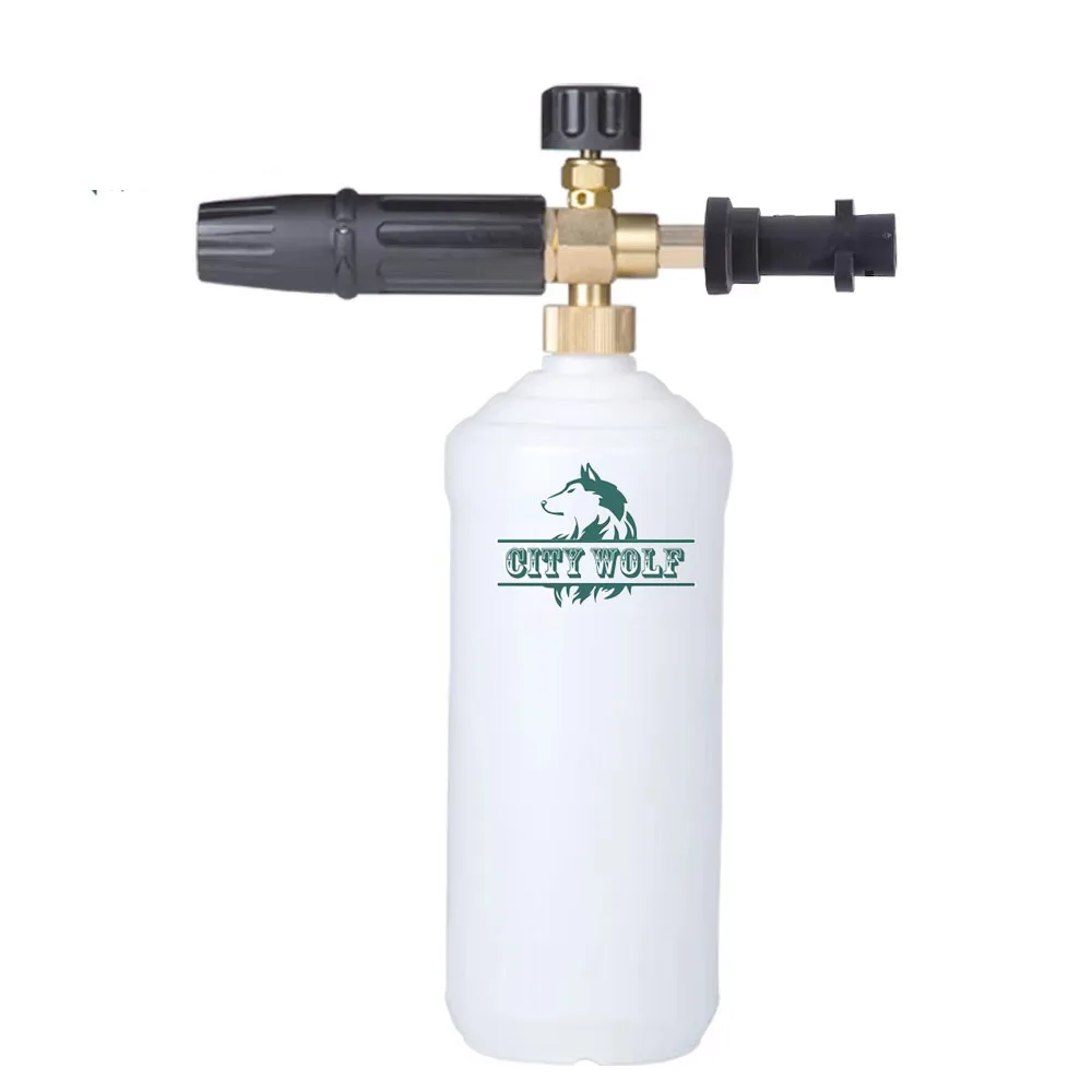 

Латунный пистолет для мытья снежной пены для Karcher Power Washer, аксессуар для чистки автомобиля, пена для палубы K2-K7, аксессуар для мойки высокого давления