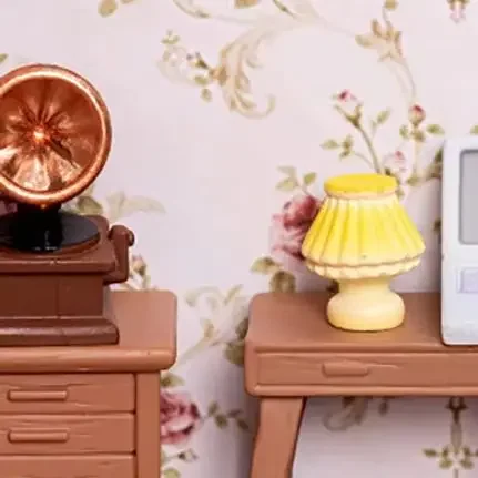 13 stks Micro Landschap Creatieve Retro Studie Woonkamer Meubels Ornamenten Diy Poppenhuis Decoratie Accessoires