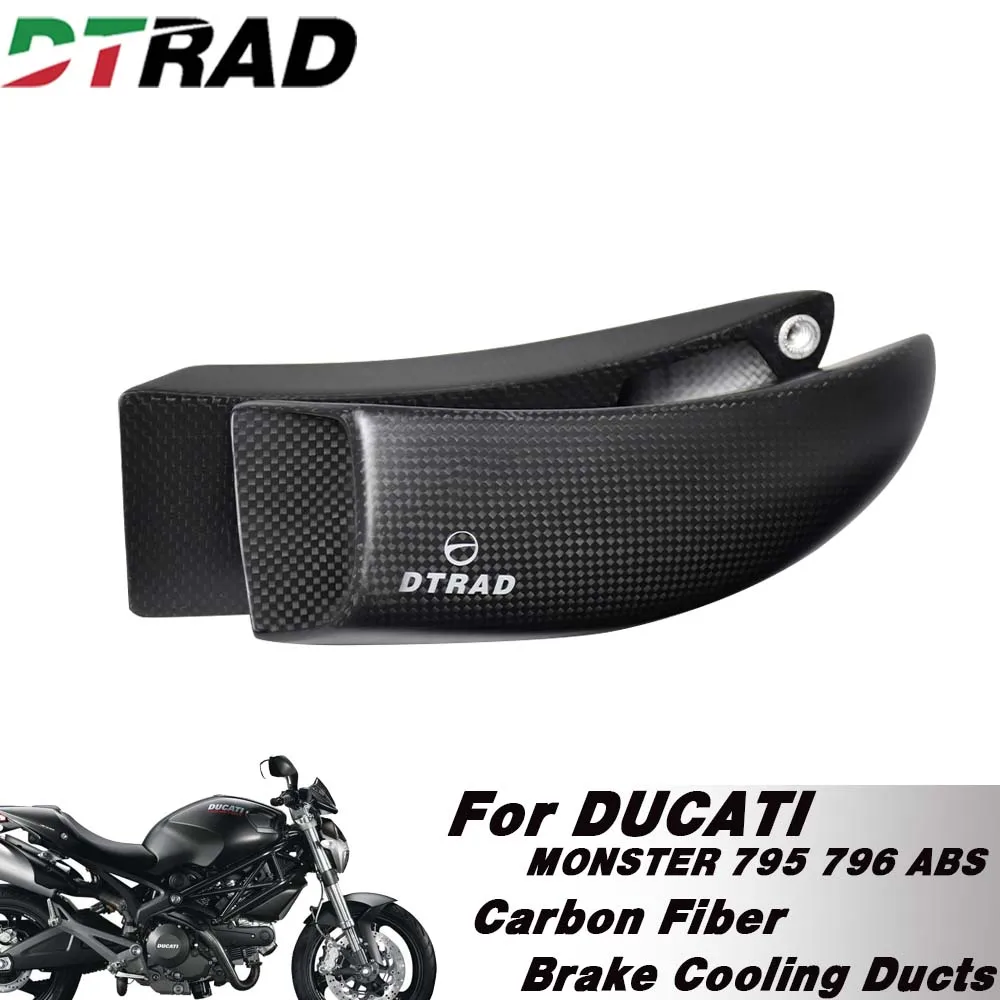 

Motorcycle Brake Disc Caliper Cooling Carbon Fiber Ducts For DUCATI MONSTER 795 2012-2014 796 ABS 2010-2015 Decorative Guard