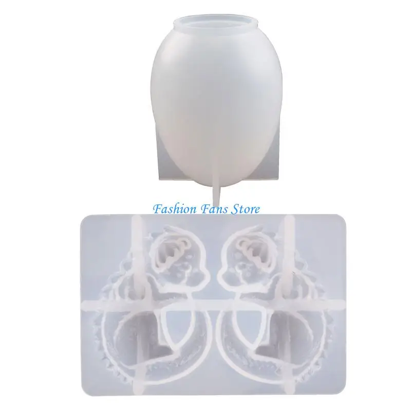 قوالب راتنجات الايبوكسي المضيئة على شكل بيضة التنين من أجل قالب سيليكون مبتكر للأضواء الليلية #2