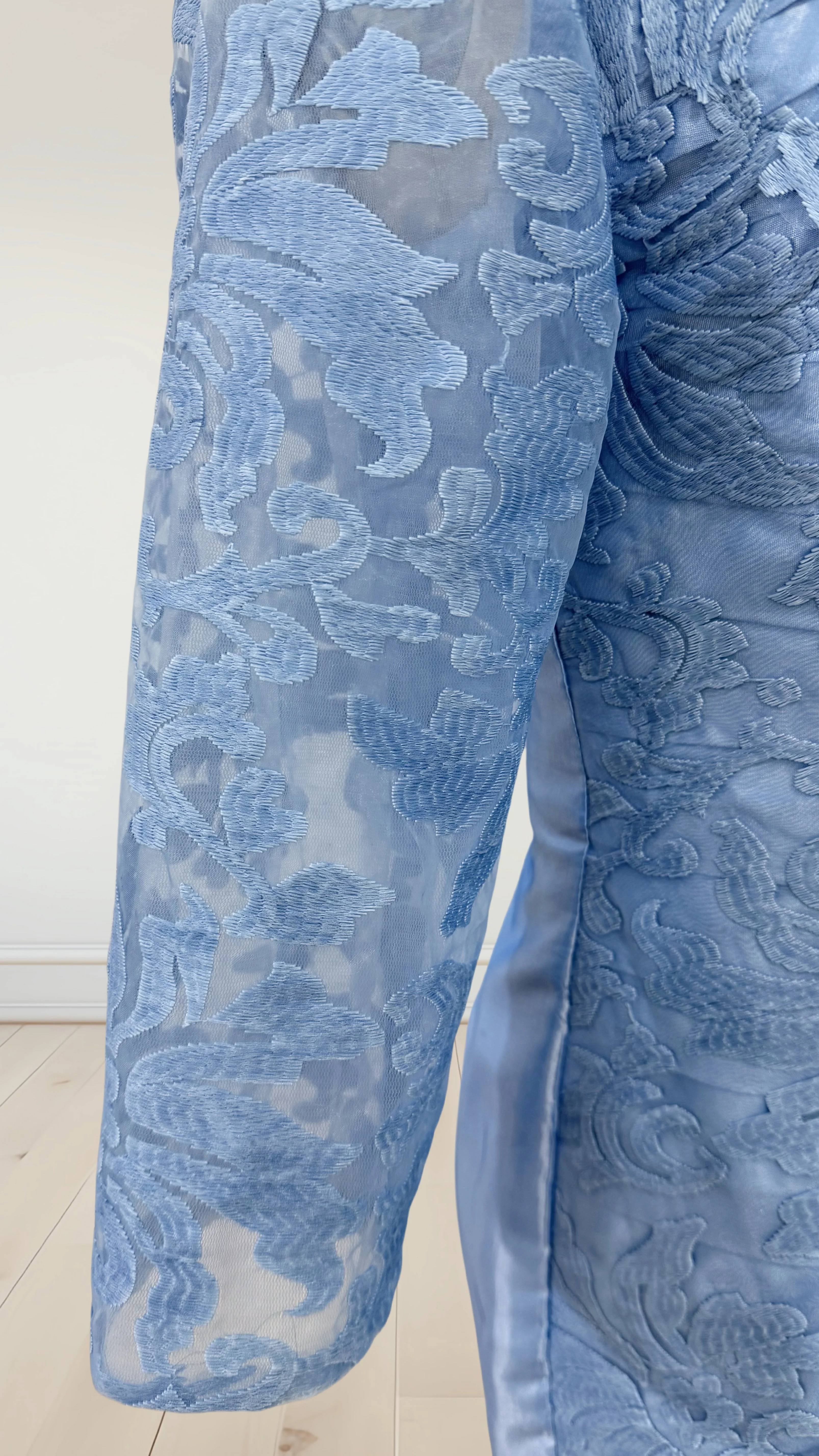 LinasBridal 花嫁の母ドレス 結婚式のゲスト エレガント オフショルダー 膝丈 タフタ ハーフスリーブ フリル付き 2025