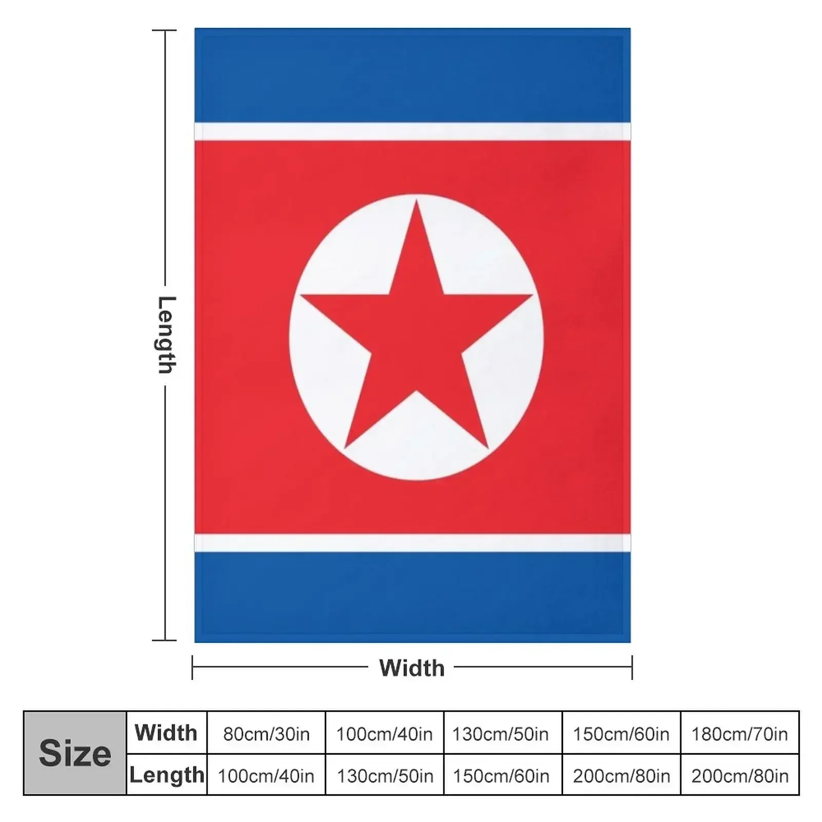 Flag of North Korea Throw Blanket Multi-Purpose christmas gifts anime Blankets