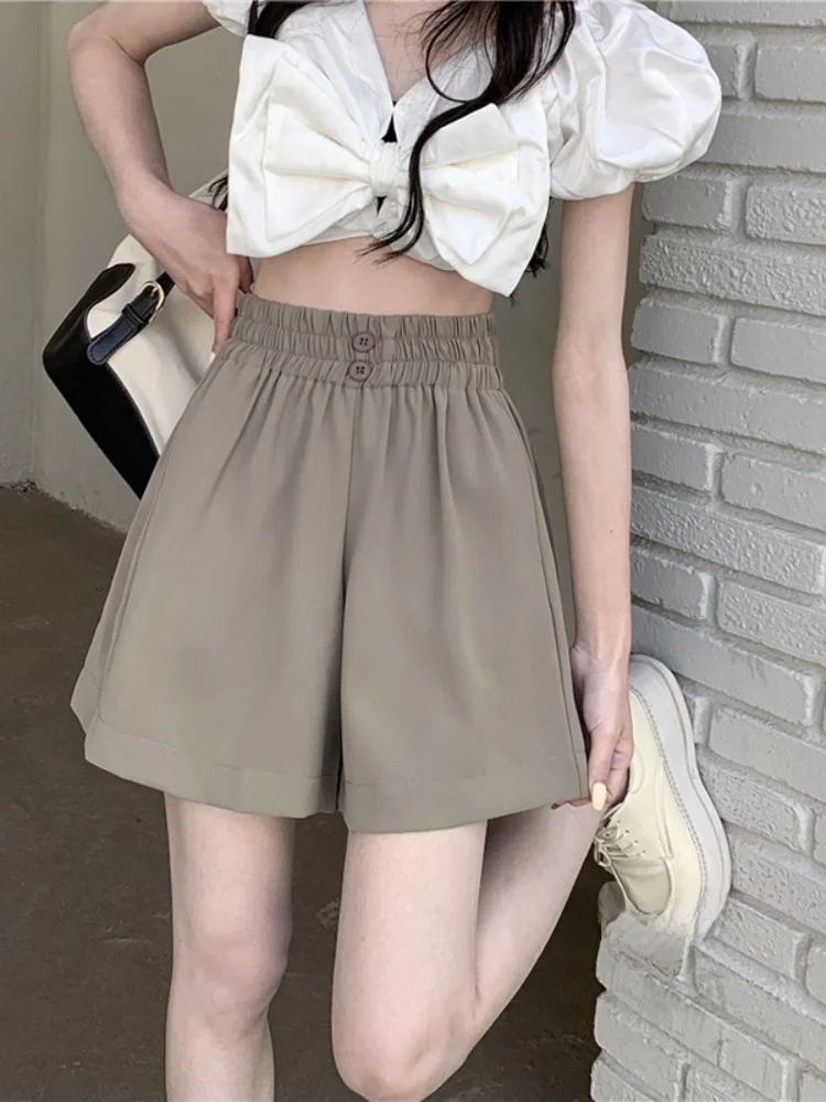 

Широкие брюки с высокой талией, женская повседневная свободная тонкая верхняя одежда, удобные брюки трапециевидной формы для женщин осеннего сезона