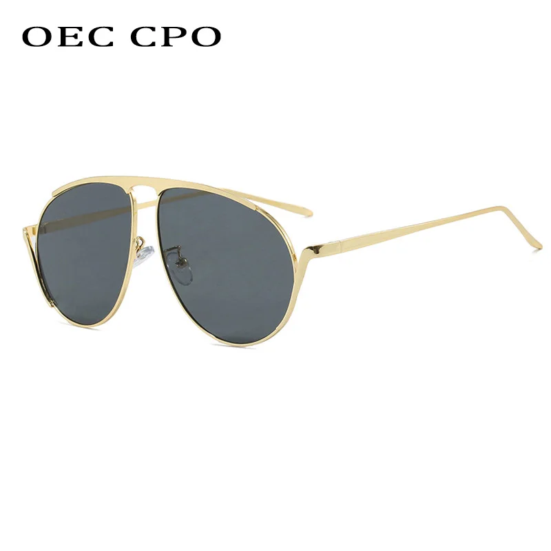 

Ins Popular Oversized Pilot Sunglasses Women Fashion Brand Designer Metal Frame Sun Glasses Female Outdoor Shades UV400 Eyewear