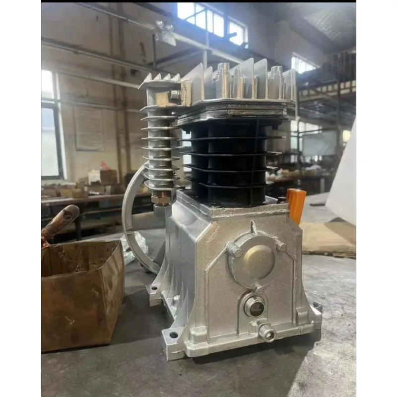 High Pressure Industrial Aluminum 8BAR Piston Air Pump Compressor Head Pump