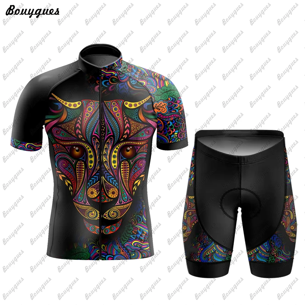 New Mexico Men Triathlon Short Sleeve Cycling Jersey Sets Maillot Ropa Ciclismo Outdoor sports Bicycle Clothing Bike Shirts