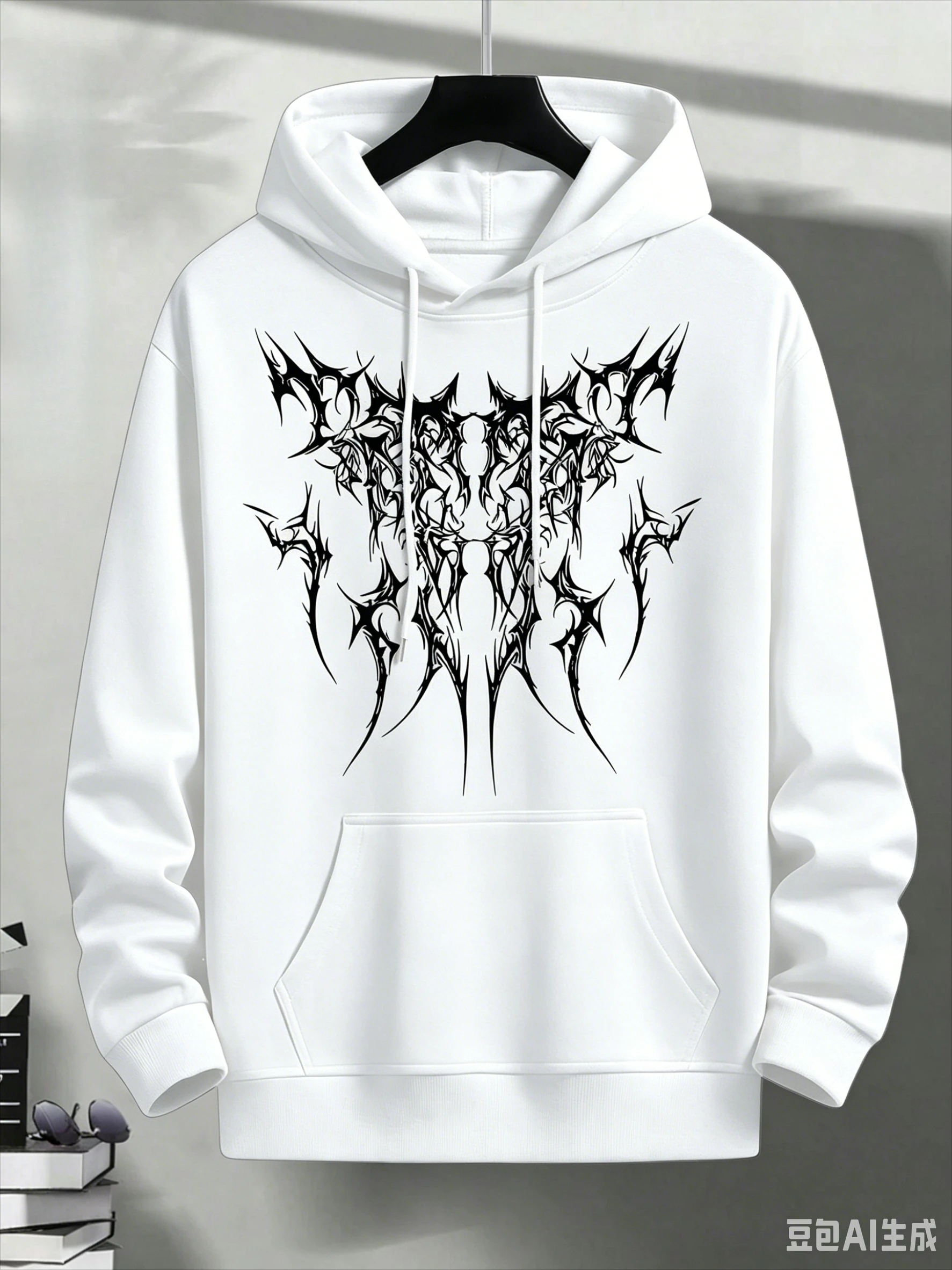 Men's Winter and Autumn Warm Hooded Sweatshirt, Loose and Fashion Suitable for Street Wear, Outdoor Activities and Commuting.