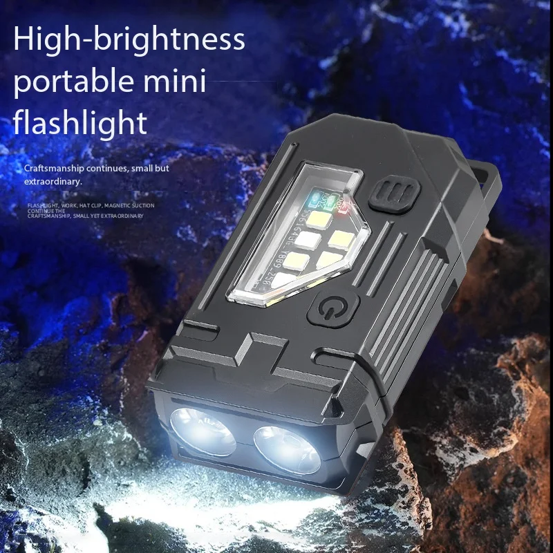 

Новый мини-многофункциональный фонарик-брелок с USB-зарядкой, УФ-лампа, светодиодный фонарь для кемпинга, рыбалки, туризма, работы на открытом воздухе