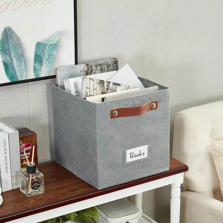 

Non-woven Storage Box, Labeled Fabric Storage Box, Square Uncovered Clothing Storage, Sundries Sorting Boxes