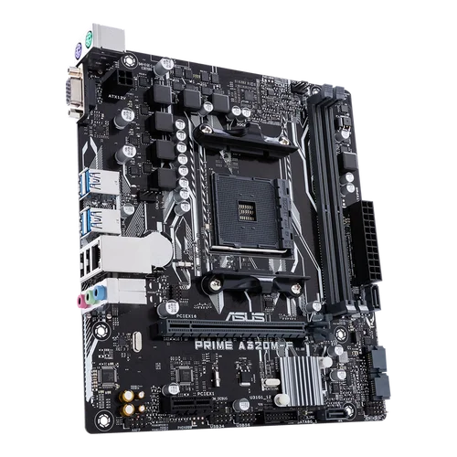Imagen 2 del producto ASUS PRIME A320M-F Placa base AM4 AMD A320 Chipset DDR4 32GB Micro ATX usado