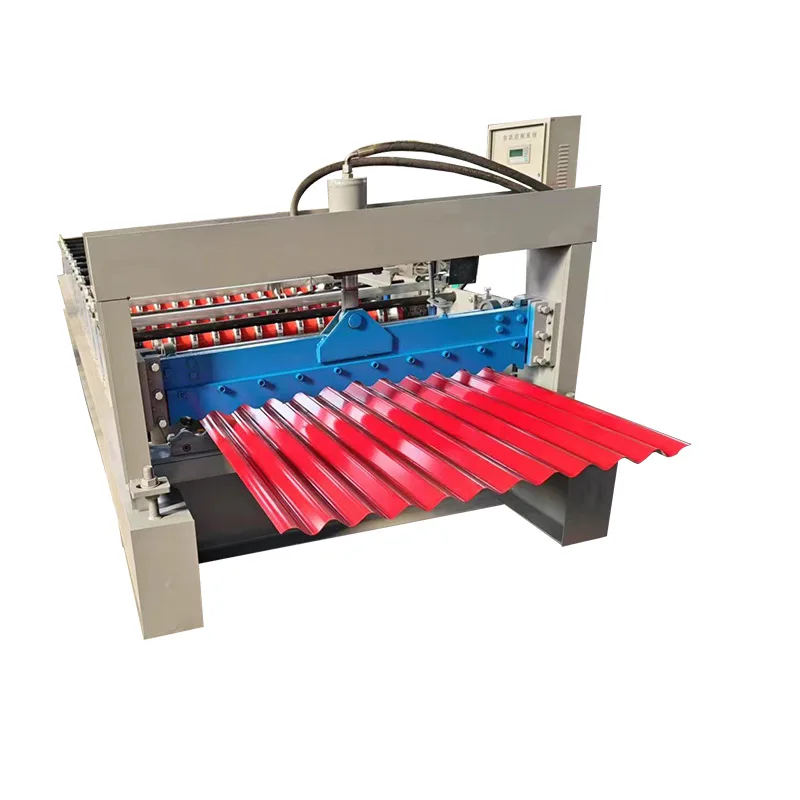 Double-layer water ripple combination tile press, circular arc tile press machinery and equipment