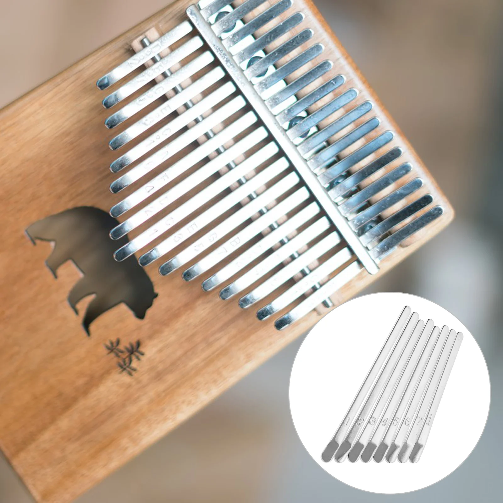

Mini Kalymba Thumb Key Piano Keys for Kalimba DIY Portable Delicate Finger Metal Baby Musical Instruments