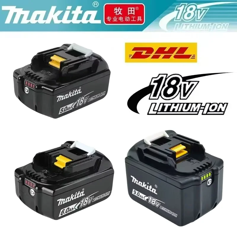 

100% original Makita 18V 6.0Ah Rechargeable Battery ，For Makita BL1830 BL1830B BL1840 BL1840B BL1850B BL1850 Power Tools Battery