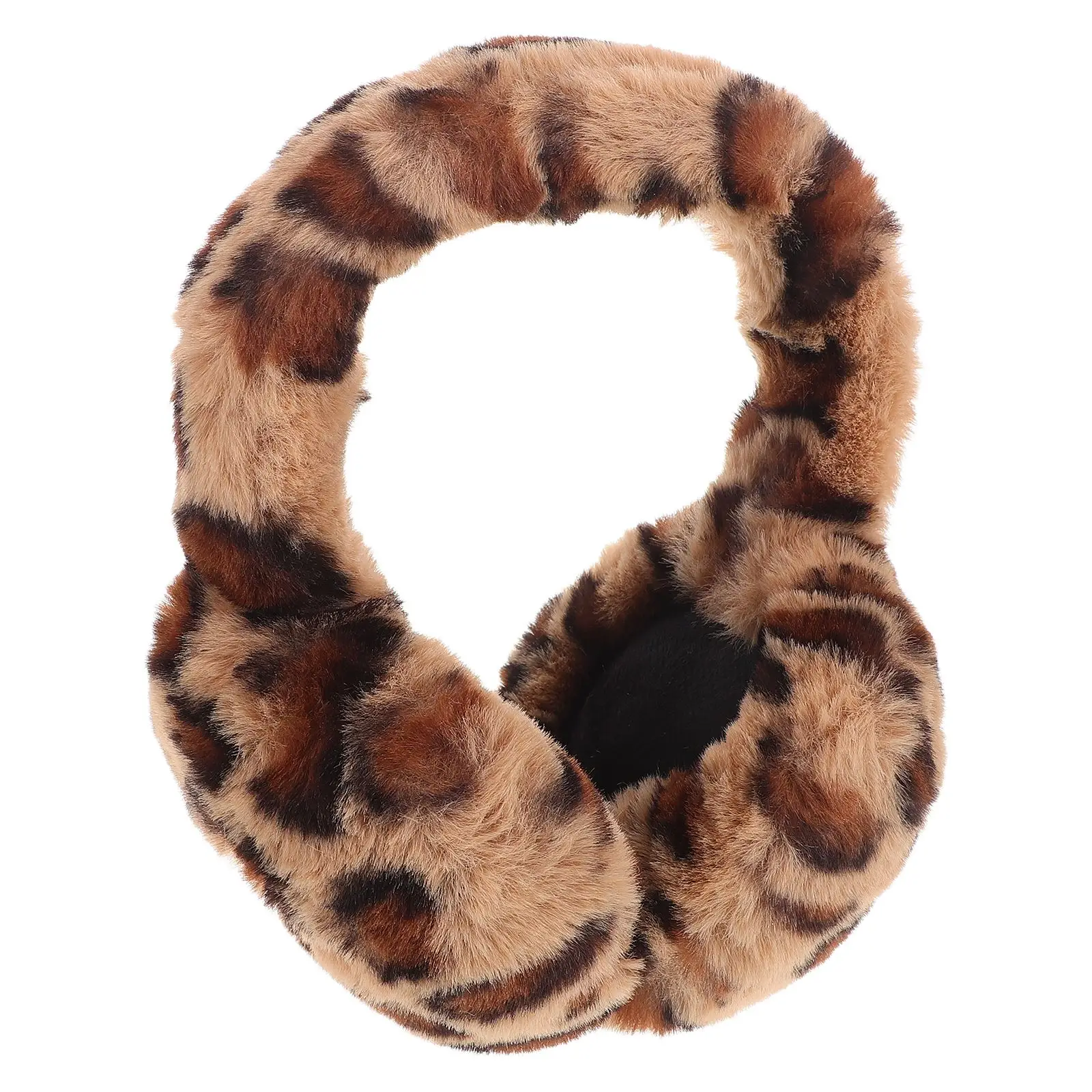 

Winter Ear Muffs Women And Girls Faux Fur Cute Leopard Earmuffs Fluffy Ear Covers For Outdoor Cozy Cold Weather Accessories