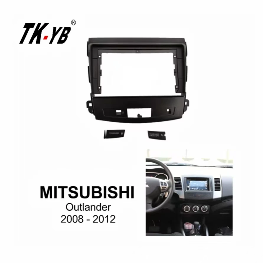 

TK-YB for Mitsubishi Outlander 2008-2011 9-inch Car Accessories Decoration Interior Radio Frame Fascia Dashboard Navigation