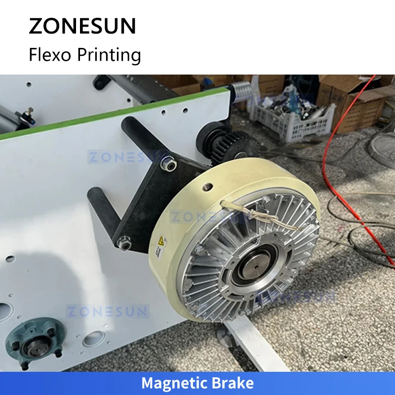 Zonesun ZS-RY4 Flexo Press Macchina da stampa flessografica Macchina da stampa per etichette Flexo Macchina da stampa Flexo a 4 colori