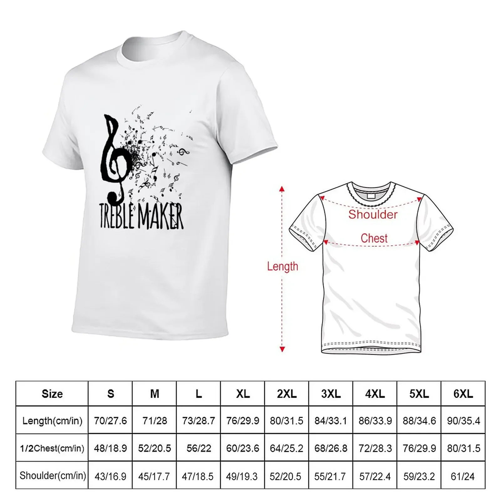 Treble Maker Music Pun T-Shirt tees customs animal prinfor boys heavy weight t shirts for men 2025 new model