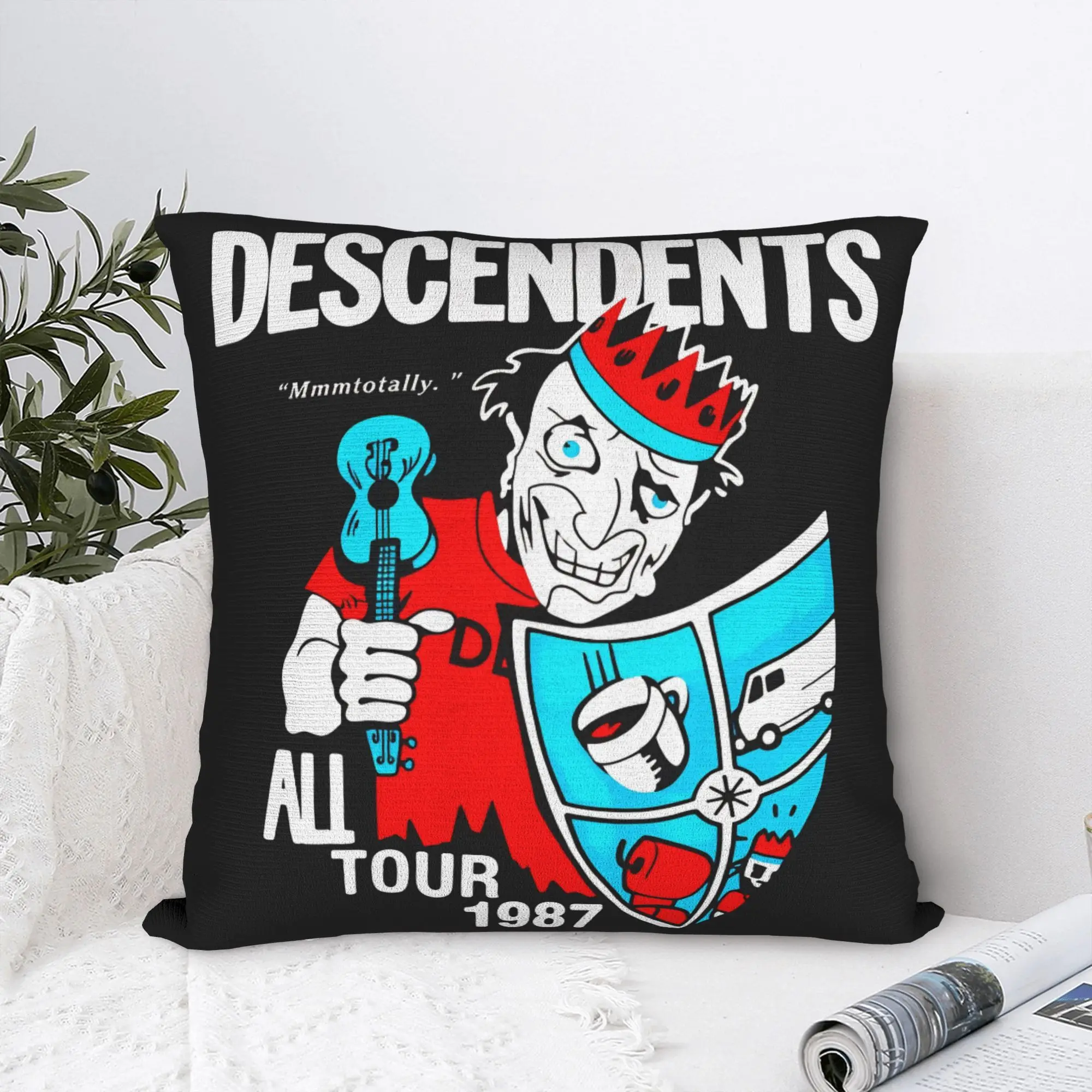 Descendents Milo Goes to College Pillow Case  Soft Pillow Cover For Living Room Bed Chair Fashion Cushion Cover