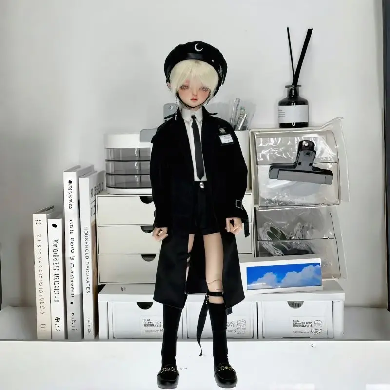 1/4 ropa para muñeca traje cortavientos + sombrero + camisa + pantalones cortos + calcetines para muñeca Bjd de 45cm vestir juguetes para jugar a las casitas accesorios para muñecas, sin muñeca