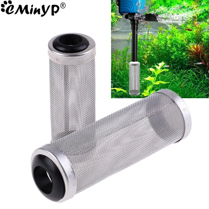 12/16mm filtr wlotowy do akwarium siatka ze stali nierdzewnej osłona siatki akcesoria do filtrów do akwarium filtr wlotowy pokrywa filtra wstępnego