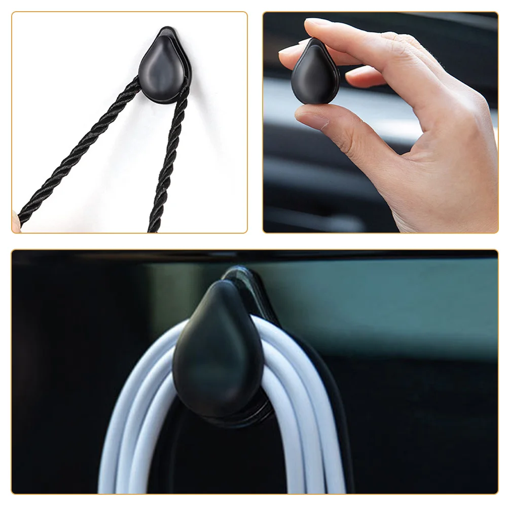 

8Pcs Car Mini Hooks Adhesive Small Hangers Durable Space Saving Easy Installation Hooks for Car Mini Hook Dashboard Hook