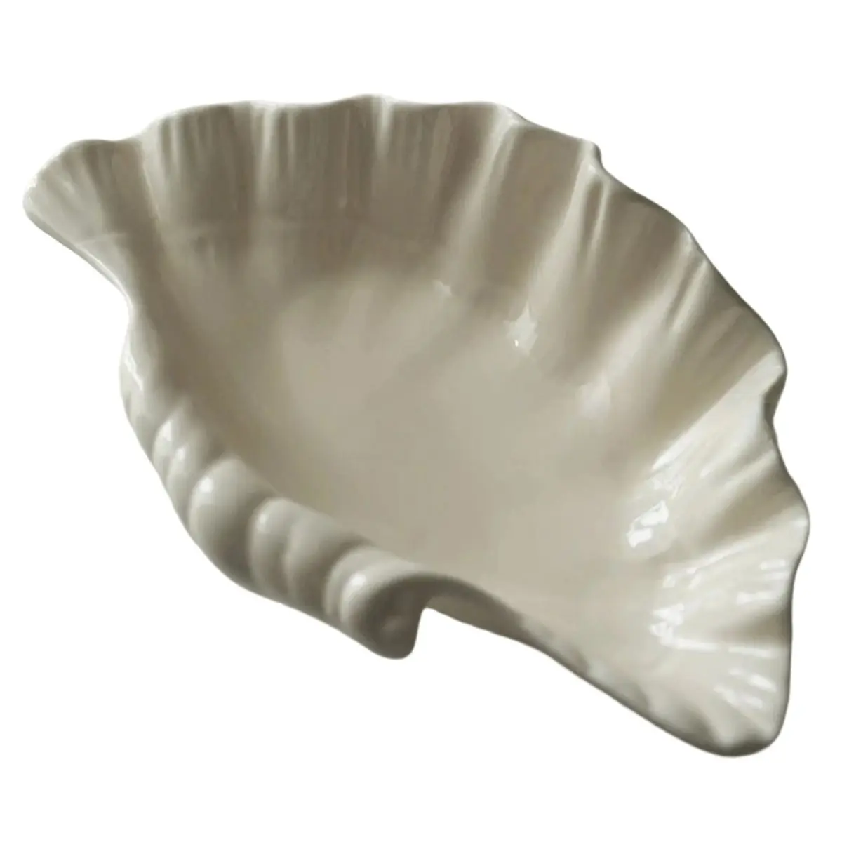 REST Shell Plate Cream Retro Ceramic Plate Fruit Snack Plate Dinner Tray Dish Set Jewelry Storage Dish Tableware Gift
