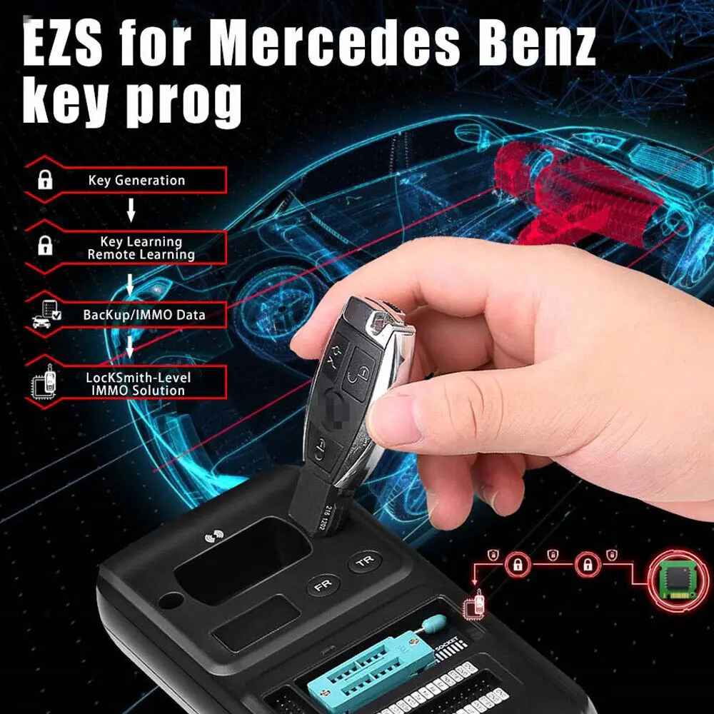 XTOOL KC501 Key Programming AIl Key Lost Work ECU Reader For Benz Infrared Key Work With D8 D9 X100PAD3 A80 ,ect Diagnostic Tool