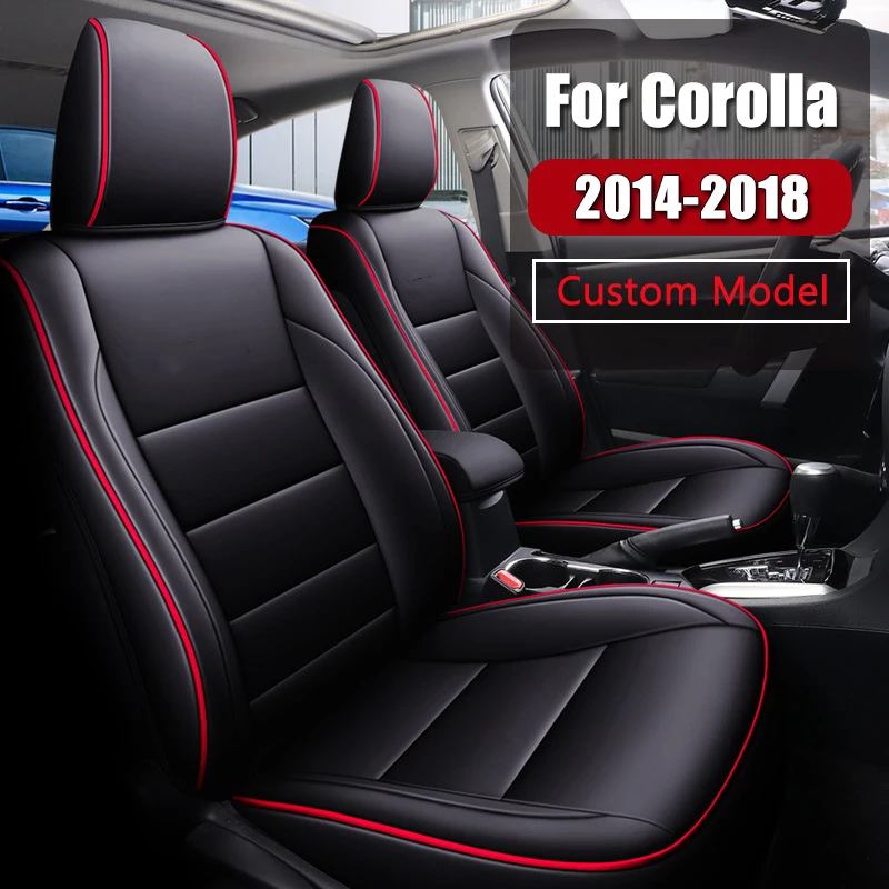 

Пользовательские чехлы на автомобильные сиденья с полным покрытием для Toyota Corolla 2014 2015 2016 2017 2018, автозащитная подушка для сиденья, водонепроницаемый стиль
