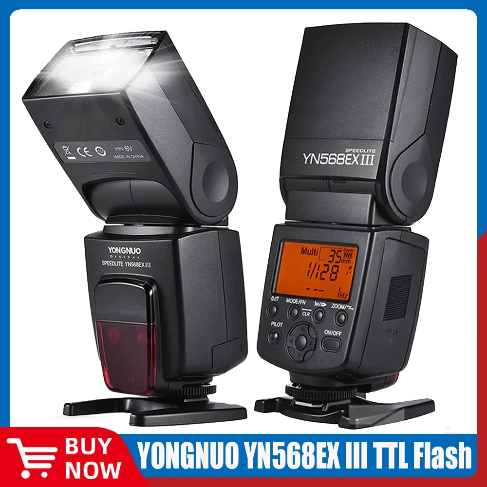 

YONGNUO YN568EX III Wireless Marster Slave TTL Flash Speedlite with High Speed Sync for Canon 650d 700d Nikon D800 DSLR Cameras