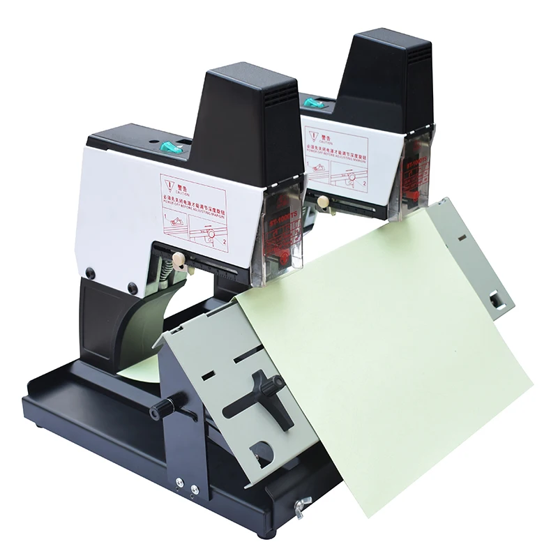 

Factory Office Stapler Machine ST-1000TS Electric Stitching Saddle Double Heads Heavy Duty Stapler