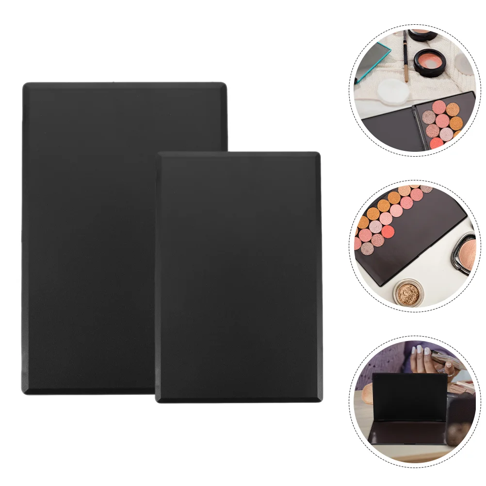 2 Pcs Eyeshadow Palette Organizer Empty Makeup Tray Magnetic Palettes Women Abs Miss