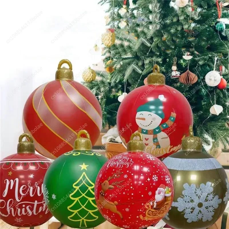 New Luminous Christmas Ball Christmas Inflatable Decorative Ball Outdoor Courtyard Festival Arrangement Air Model Ball