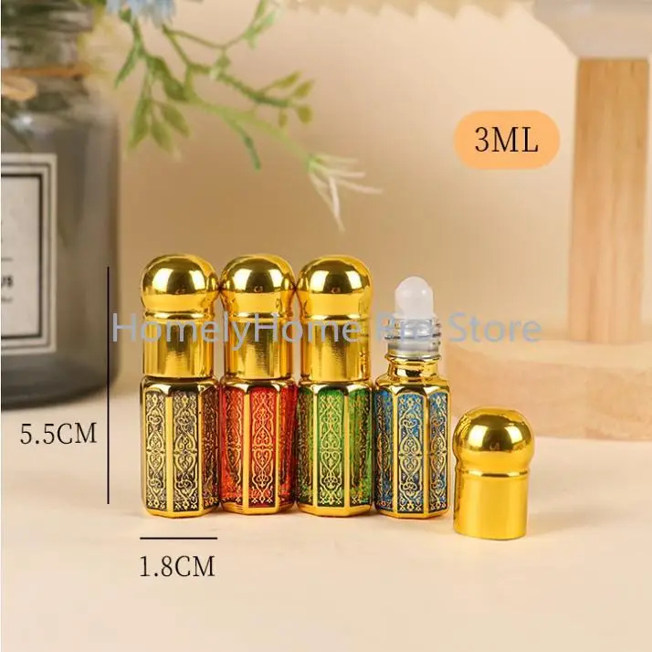 Agarwood essential oil bottle, flavor glass rod smeared empty bottle, Middle Eastern perfume sub-bottling sample