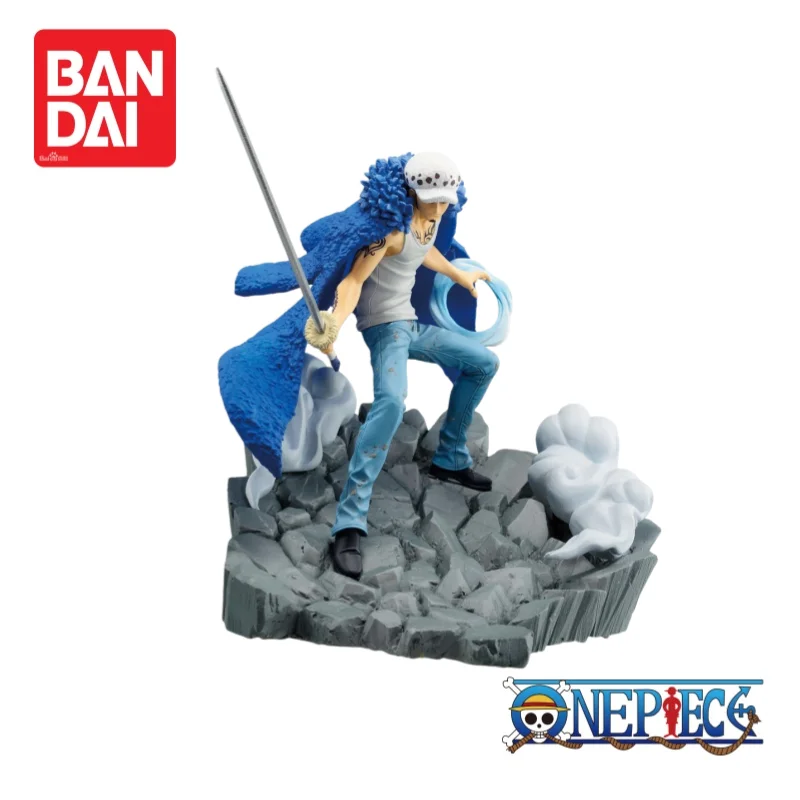 Bandai One Piece In Stock Trafalgar D Water Law and Marshall d teach Figurine Action Figure Original Ornaments Anime Merchandise