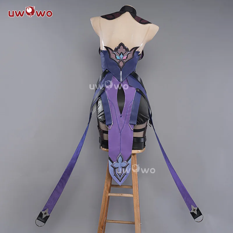 UWOWO-Costume de Cosplay de Honkai Star Rail Noir Violet, Robe d\'Halloween, en Stock