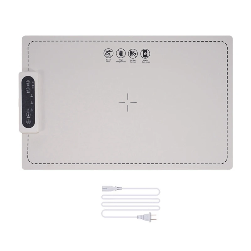 MAKE-placa caliente de mesa doméstica de silicona Flexible plegable, almohadilla calefactora de alimentos de temperatura ajustable de 3 velocidades enchufe estadounidense